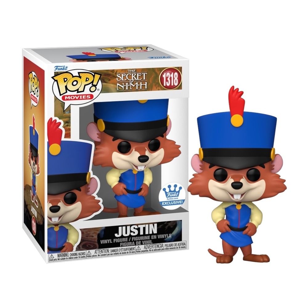 Funko Pop Justin #1318 The Secret of NIMH Animated Movie Vinyl Figure